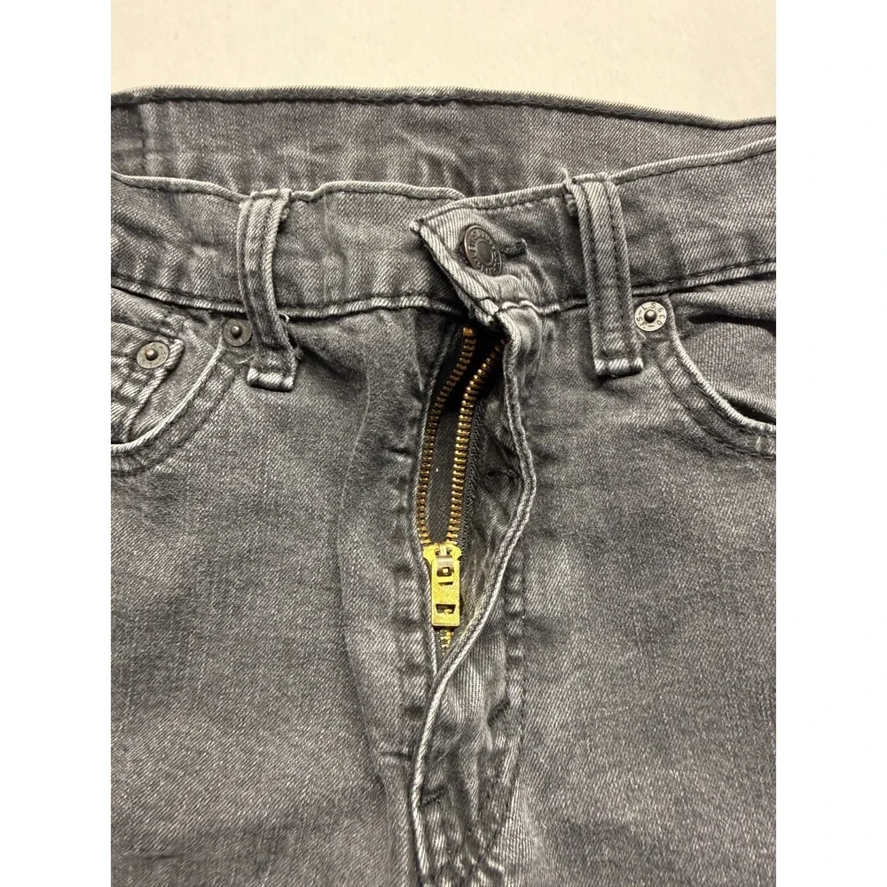 Levi's 512 Skinny Jeans Mens 32x34 (Fits 31x32) Dark Gray Denim Mid Rise Outdoor